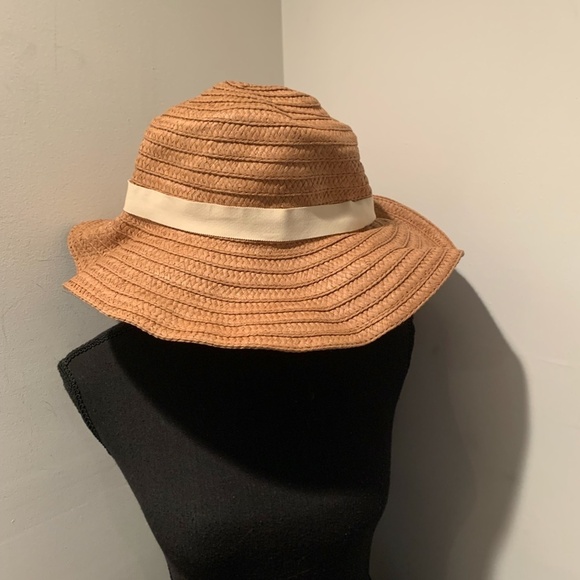 Madewell Braided Straw Hat in Warm Nutmeg M/L NWT - Picture 3 of 6